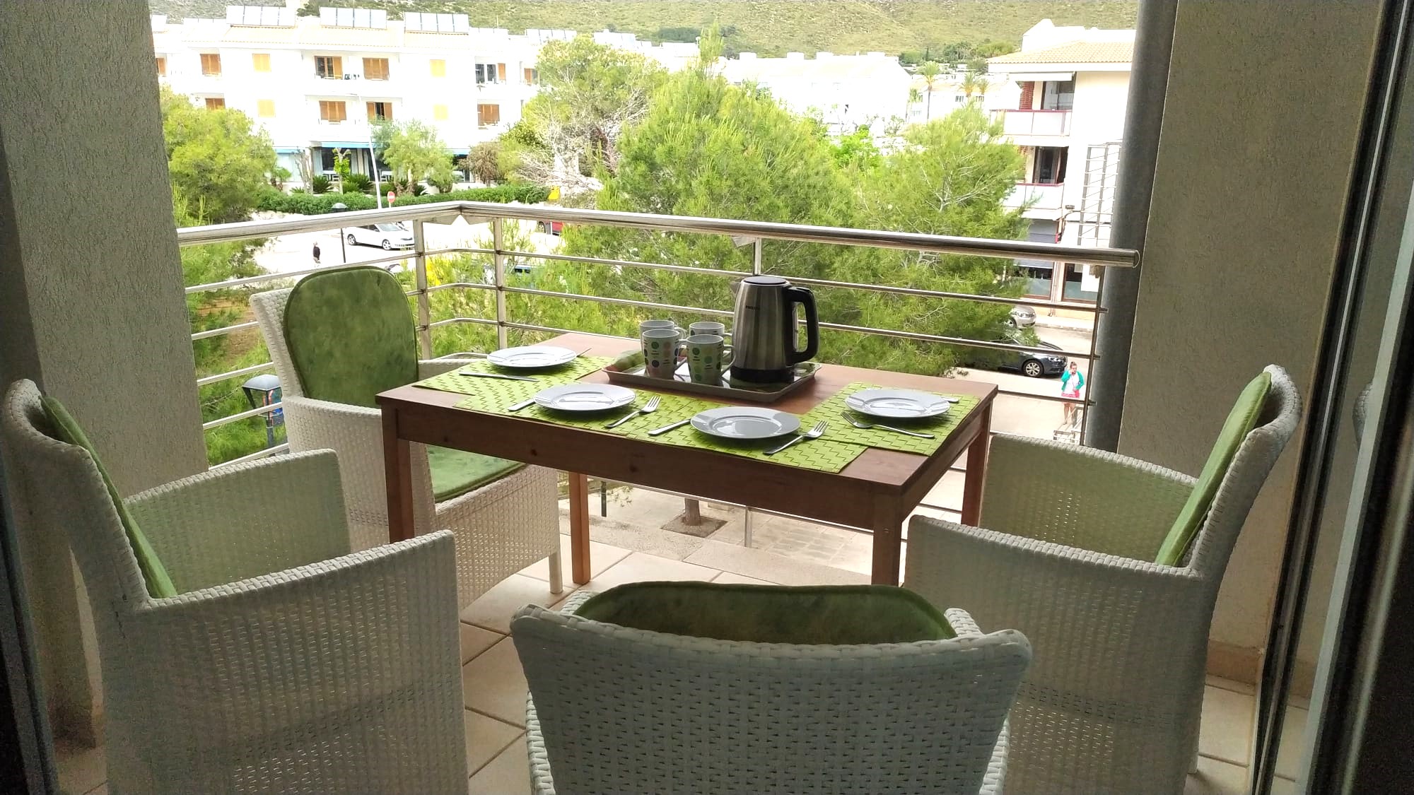 Pollentiamar two bedroom holiday apartment with pool and parking Puerto Pollensa Mallorca